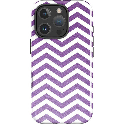 Purple Chevron iPhone 16 Pro Impact Case